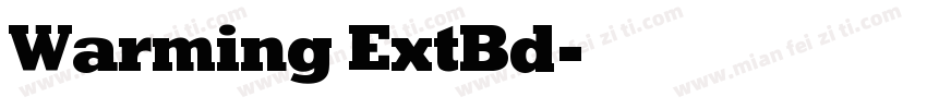 Warming ExtBd字体转换